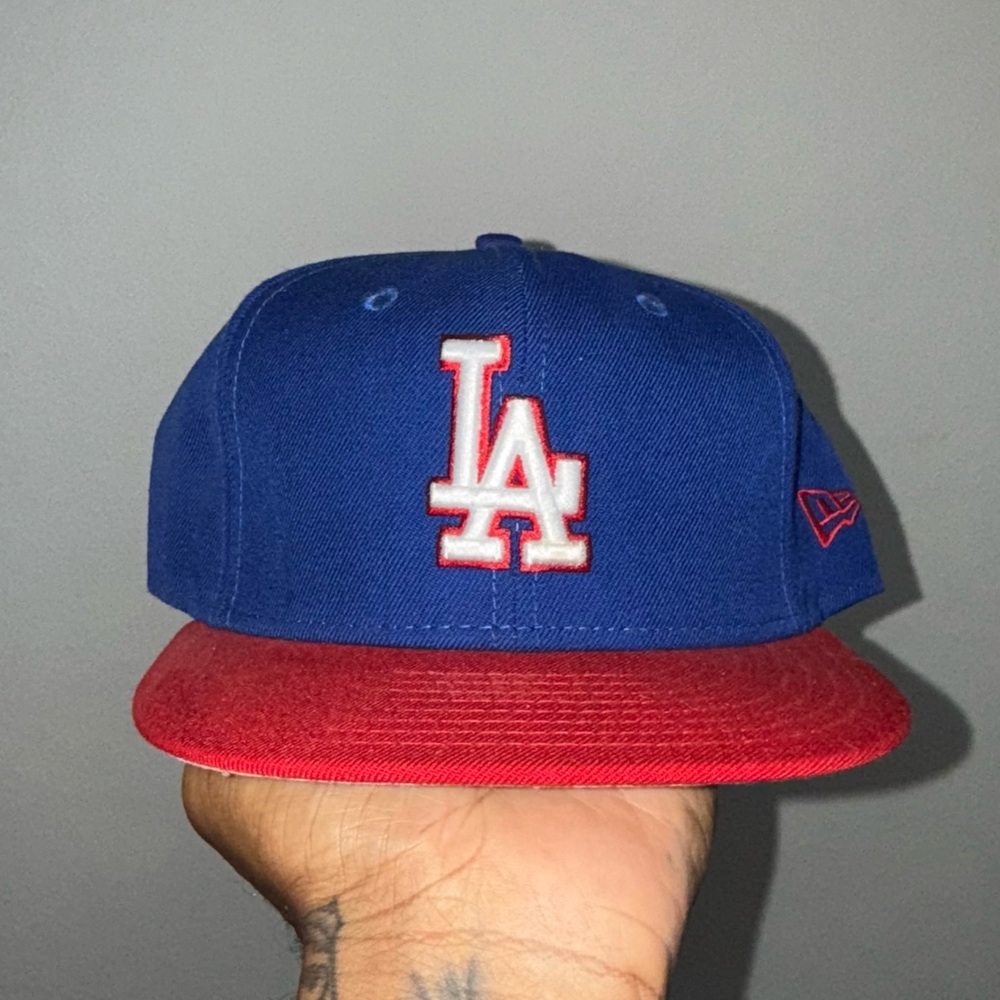 New Era LA Blue and Red Hat